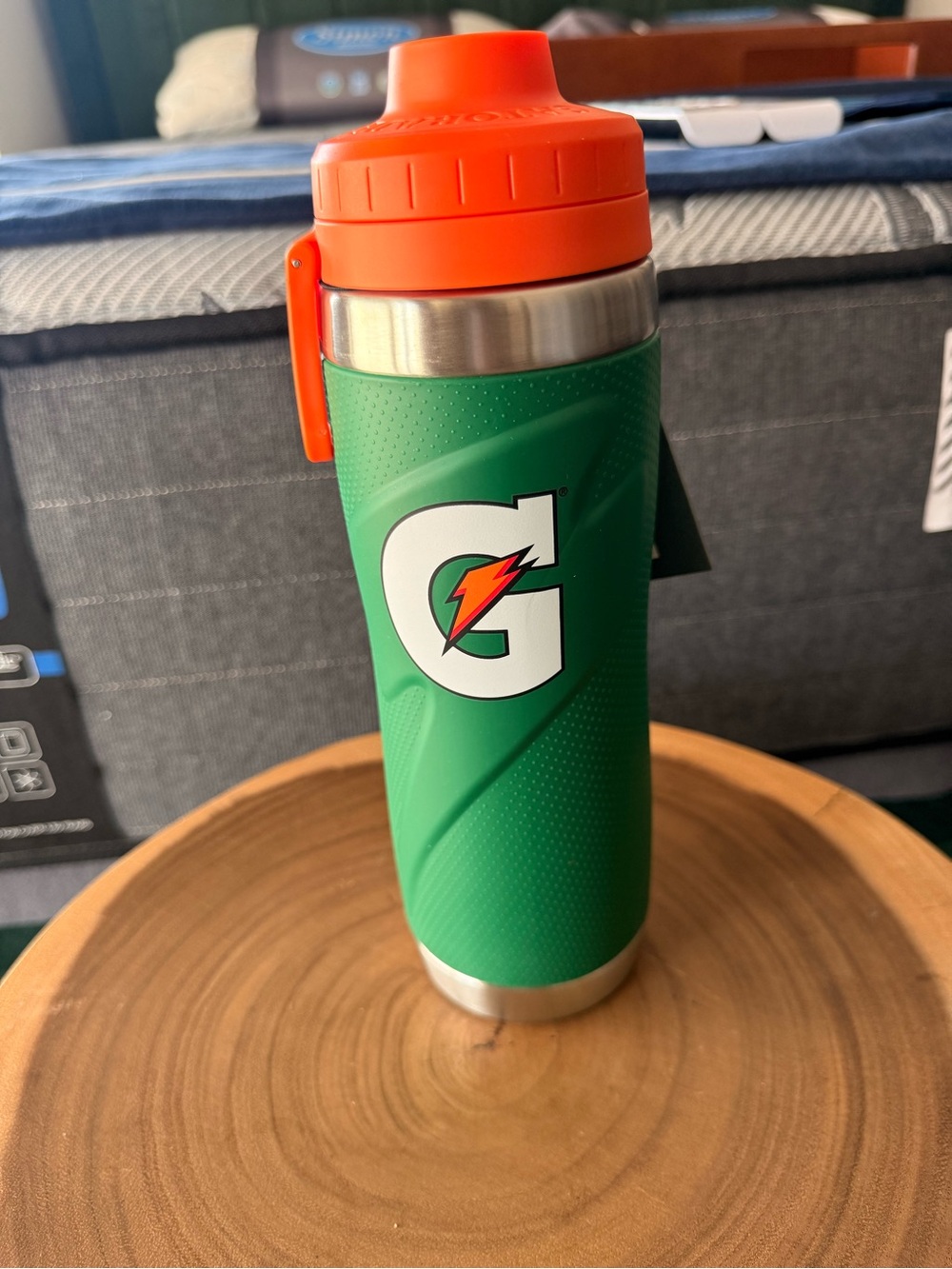 Green & Orange Insulated Sport Bottle - 26 oz